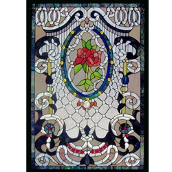 Stained window glass panel LTSPB38-26∕62