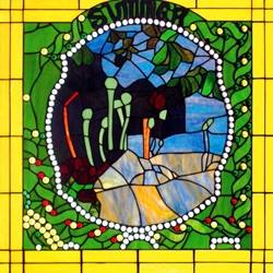 Stained window glass panel LTSP30D∕96