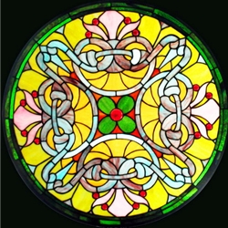 Stained window glass panel LTSP23D∕116