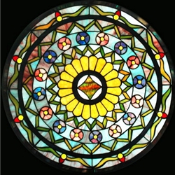 Stained window glass panel LTSP23D∕122