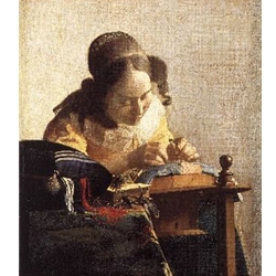 The Lacemaker, 1669-70, Jan vermeer