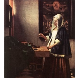 Woman Holding a Balance, 1662-63, Jan Vermeer