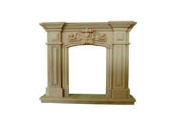 Hand-carved Marble Fireplace Mantel - LF0085