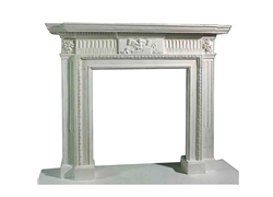 Hand-carved Marble Fireplace Mantel - LF0098