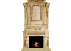 Hand-carved Marble Fireplace Mantel - LH0025