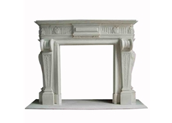 Hand-carved Marble Fireplace Mantel - LSA0022