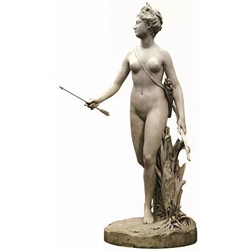 Diana Neoclassicism Sculpture Houdon