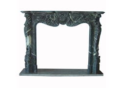 Hand-carved Marble Fireplace Mantel - SF-001