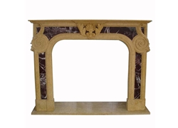 Hand-carved Marble Fireplace Mantel - SF-011