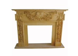 Hand-carved Marble Fireplace Mantel - SF-119