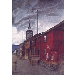 Street of Roros 1902 Harald Sohlberg