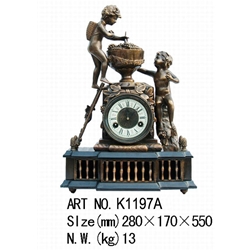 Marble-Brass Clock-K1197A