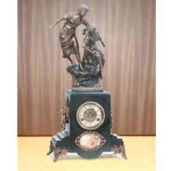 Marble-Brass Clock-K1201