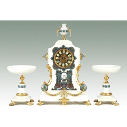Marble-Brass Clock-K1313