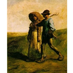 The Walk to Work Jean Francois Millet 1851