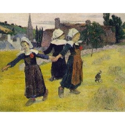 Breton Girls Dancing Pont-Aven 1888 Paul Eugene-Henri Gauguin
