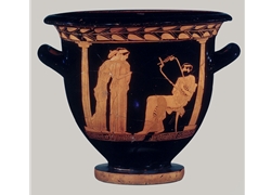 Bell Krater Woman Seated