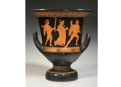 Calyx Krater a Thiasos Procession Led by a Nude