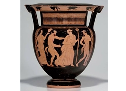 Column Krater Procession of Maenads and Satyrs