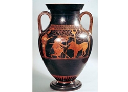 Belly Amphora Herakles Capturing Kerberus