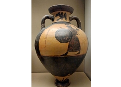 Panathenaic Amphora Athena Wearing The Aegis
