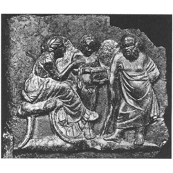 Bronze relief from Pompeii
